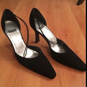 🧜‍♀️ Stuart Weitzman Black Rhinestone Pumps 8.5